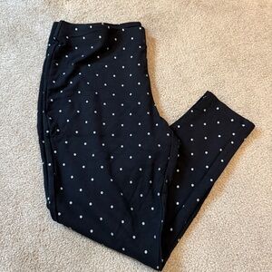 Chico’s Black Polka Dot Leggings